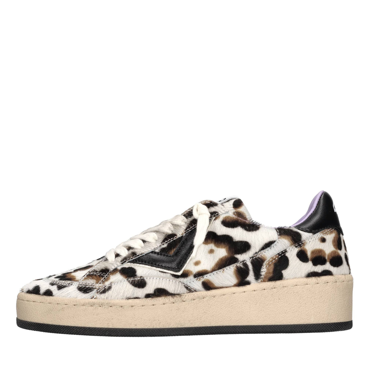 Sneakers in pelle e cavallino 