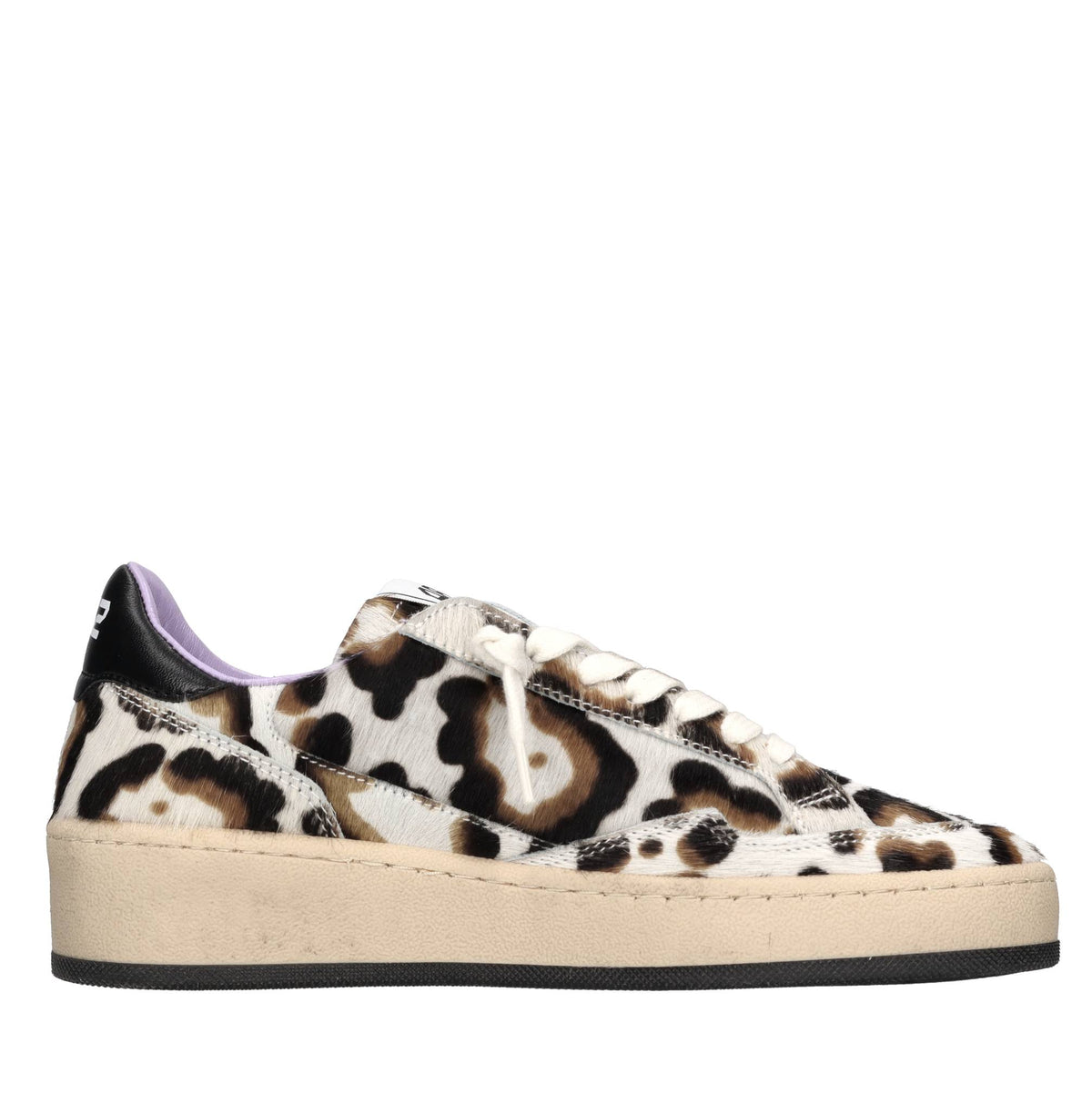 Sneakers in pelle e cavallino 