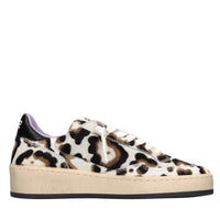 Sneakers in pelle e cavallino 
