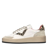 Sneakers in pelle,camoscio e cavallino 