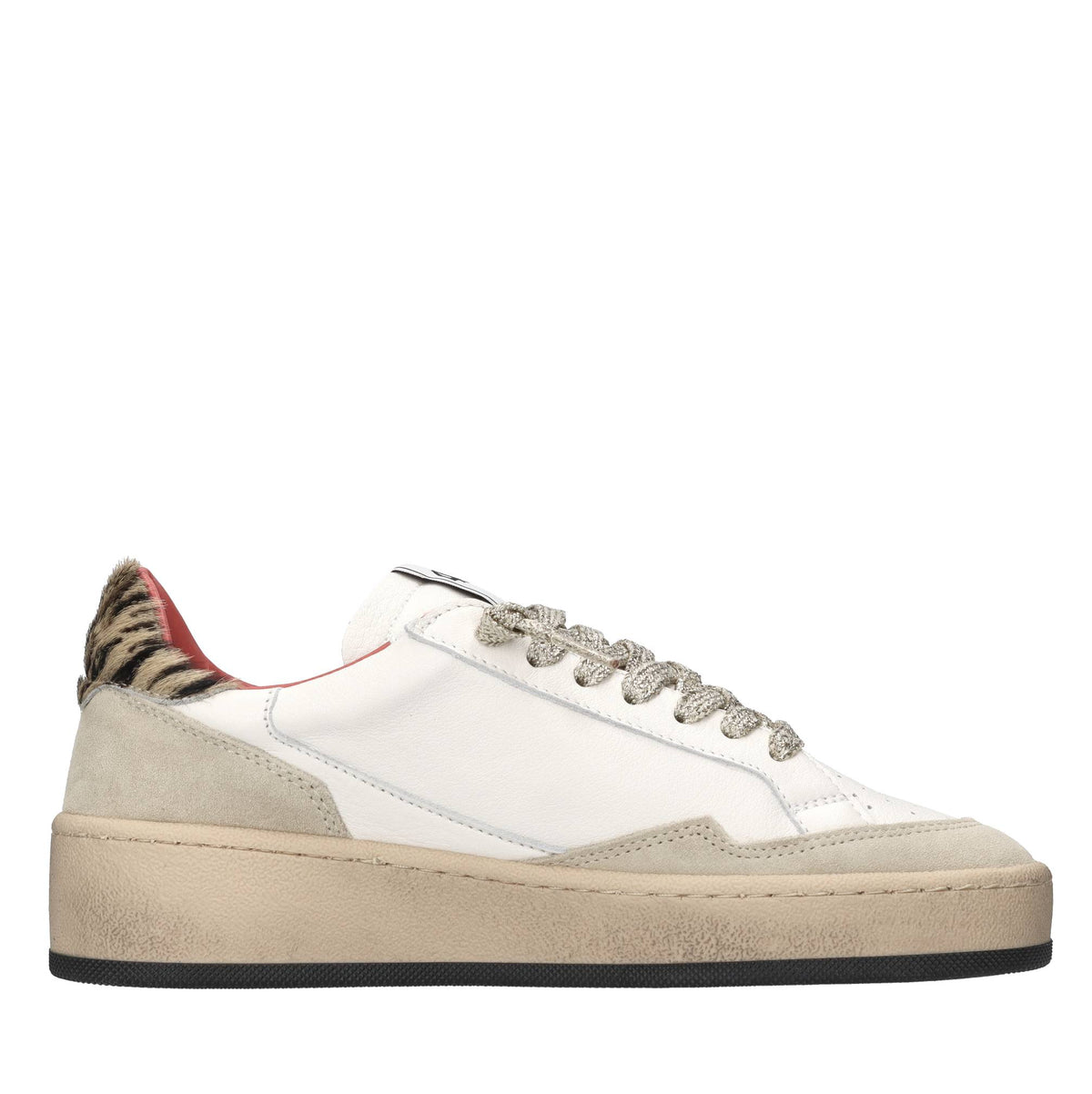 Sneakers in pelle,camoscio e cavallino 