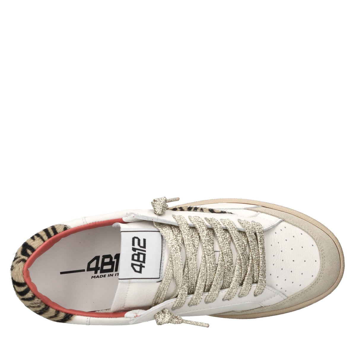 Sneakers in pelle,camoscio e cavallino 