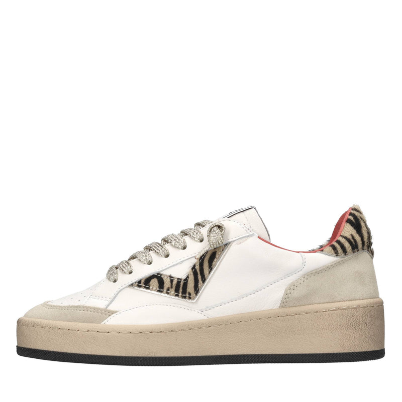 Sneakers in pelle,camoscio e cavallino 