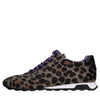 ASH leopard print calf hair sneakers