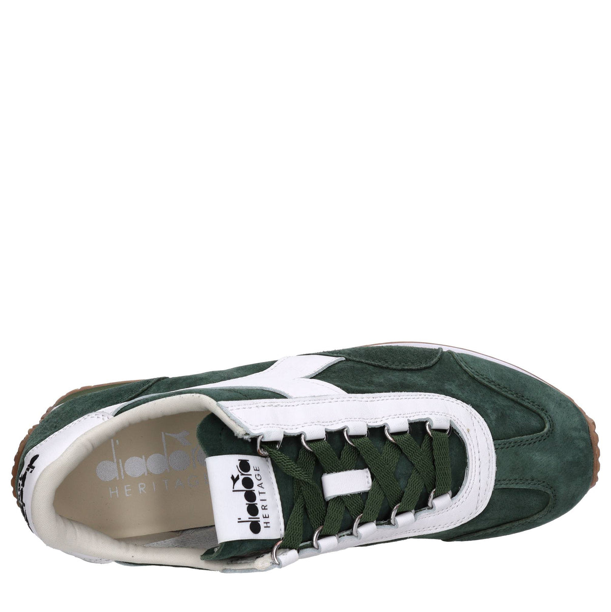 Sneakers modello HERITAGE in tessuto e pelle scamosciata 