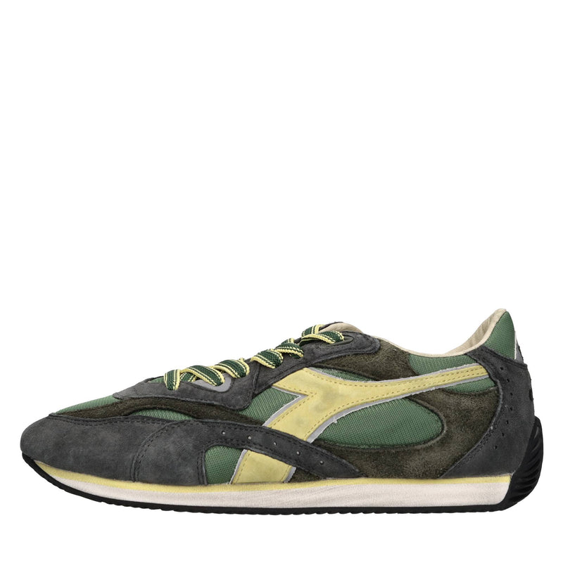 Sneakers modello HERITAGE in tessuto e pelle scamosciata 