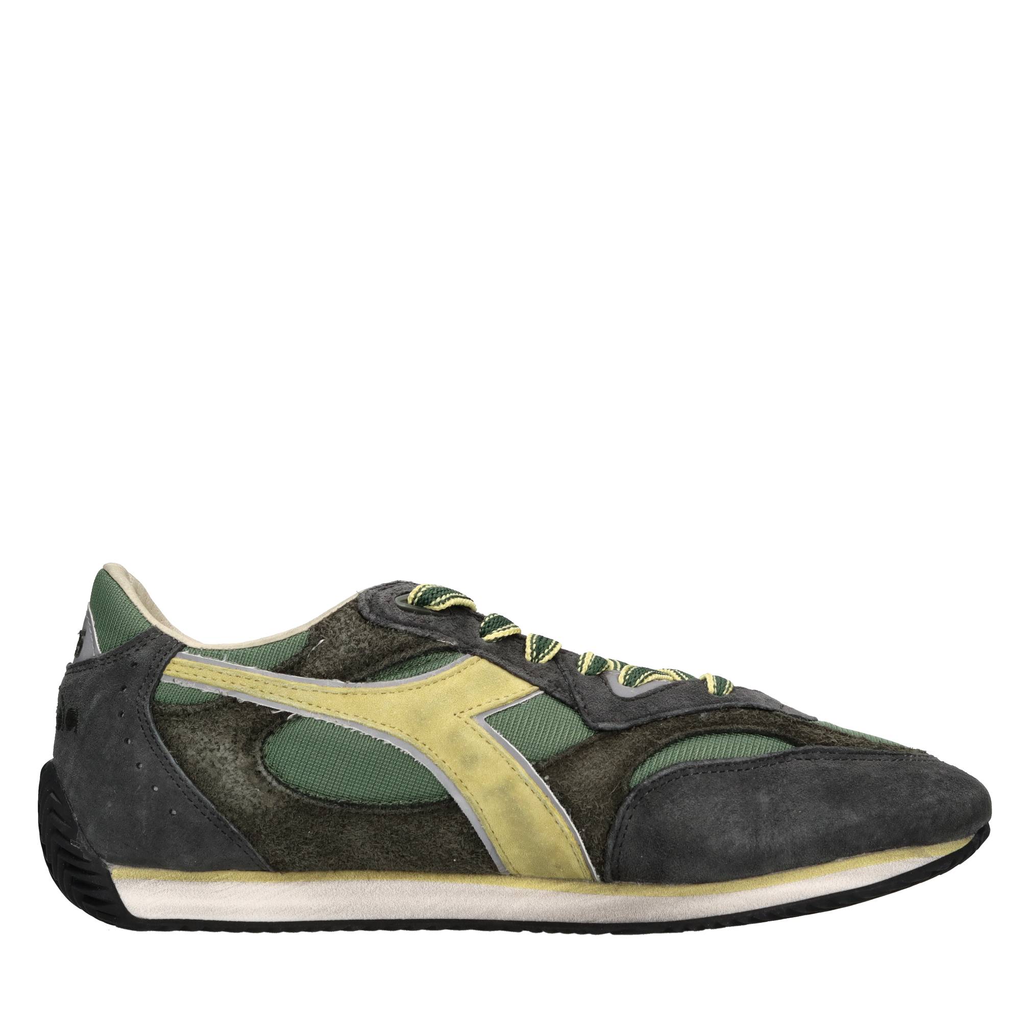Sneakers modello HERITAGE in tessuto e pelle scamosciata 