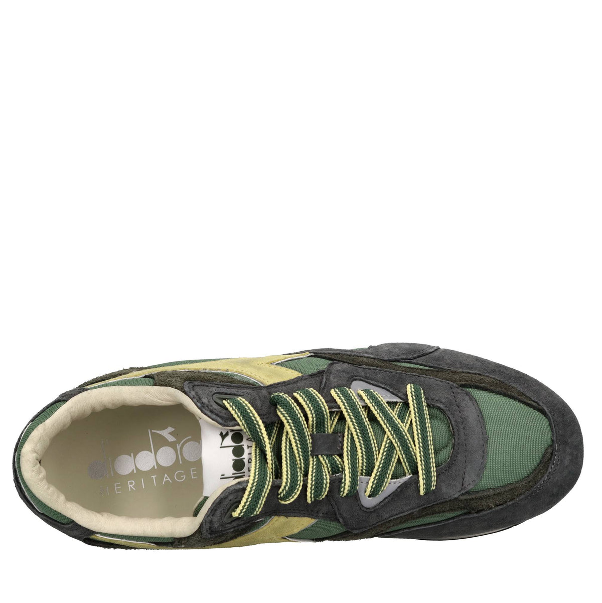 Sneakers modello HERITAGE in tessuto e pelle scamosciata 