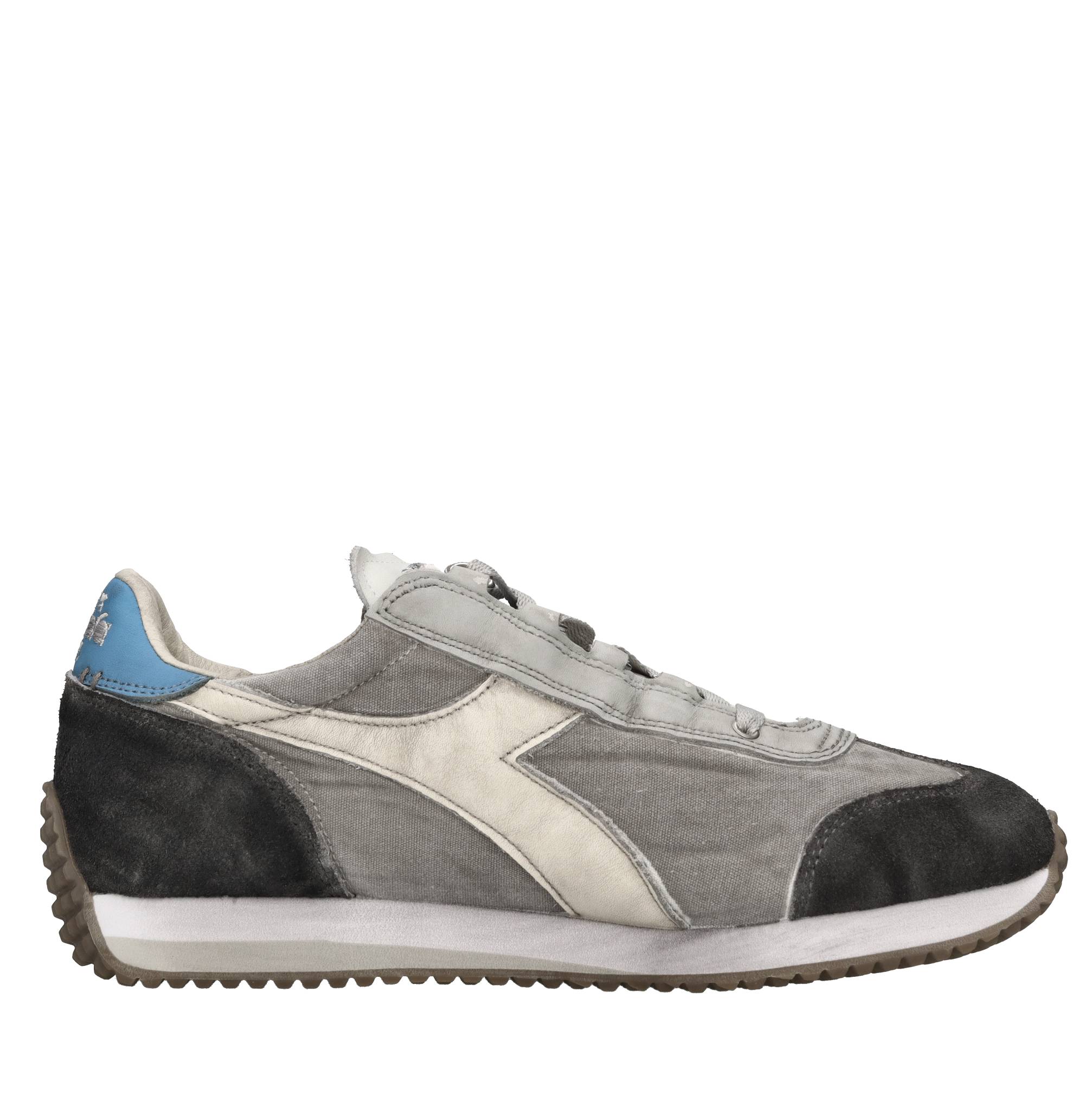 Sneakers modello HERITAGE in tessuto e pelle scamosciata 