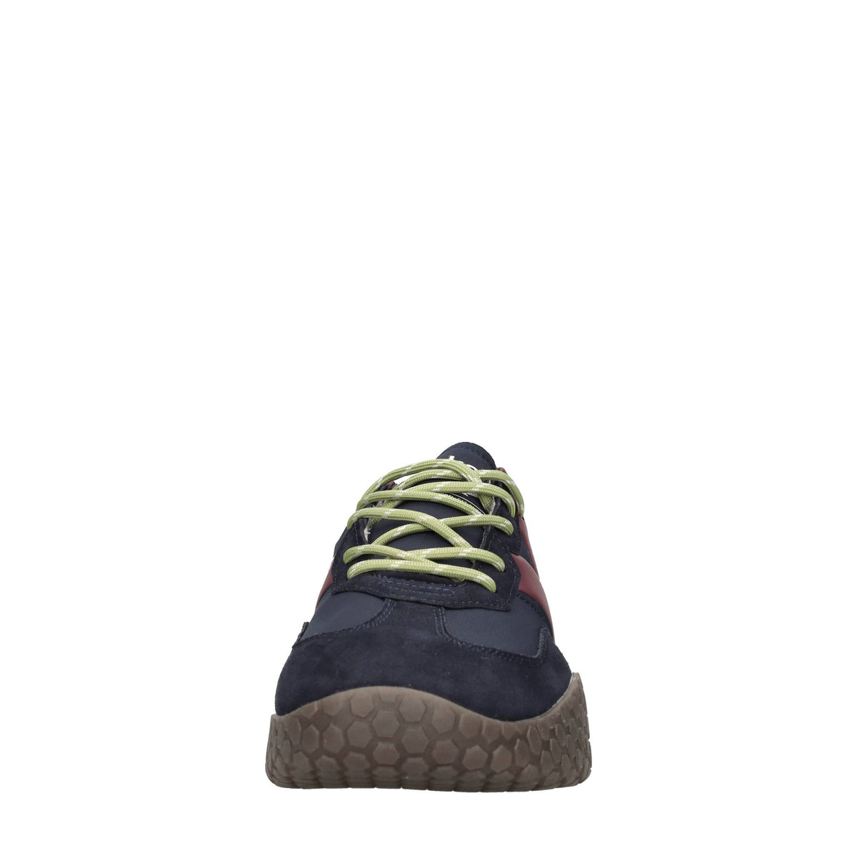Sneakers in camoscio e tessuto 