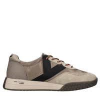 Sneakers in camoscio e tessuto 
