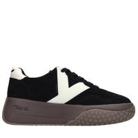 Sneakers in camoscio ed ecopelle 