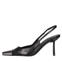 Décolleté slingback in pelle 