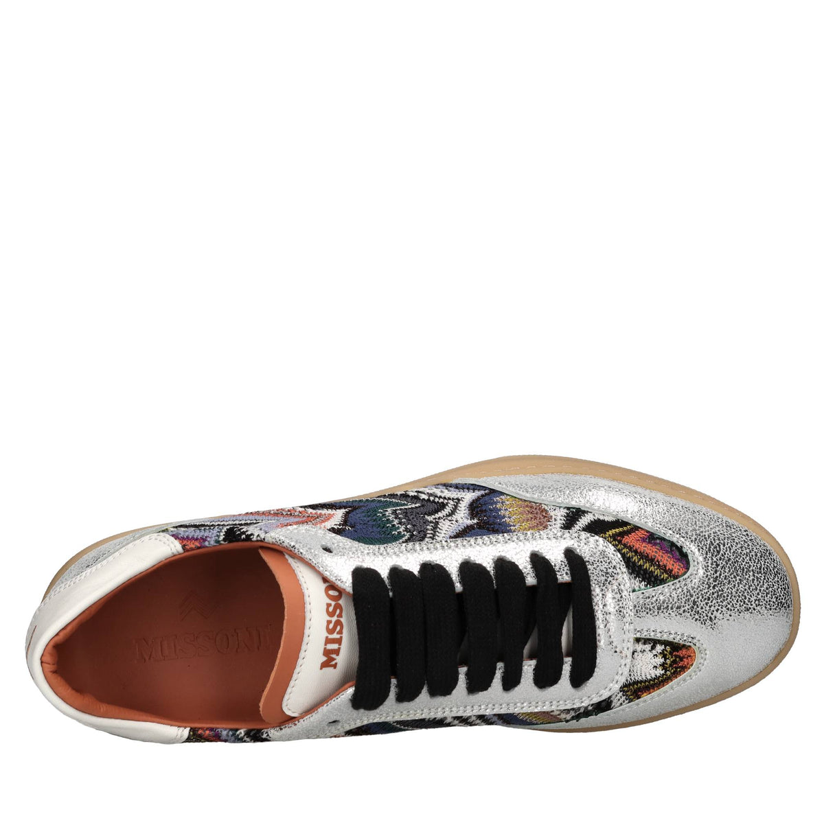 Sneakers modello ALICE in pelle e inserti in tessuto 