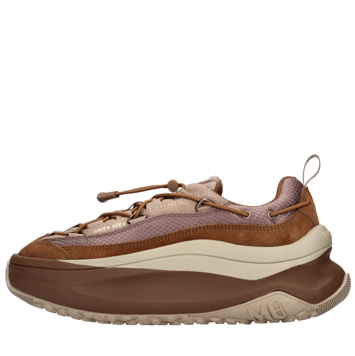 Sneakers in camoscio e tessuto 
