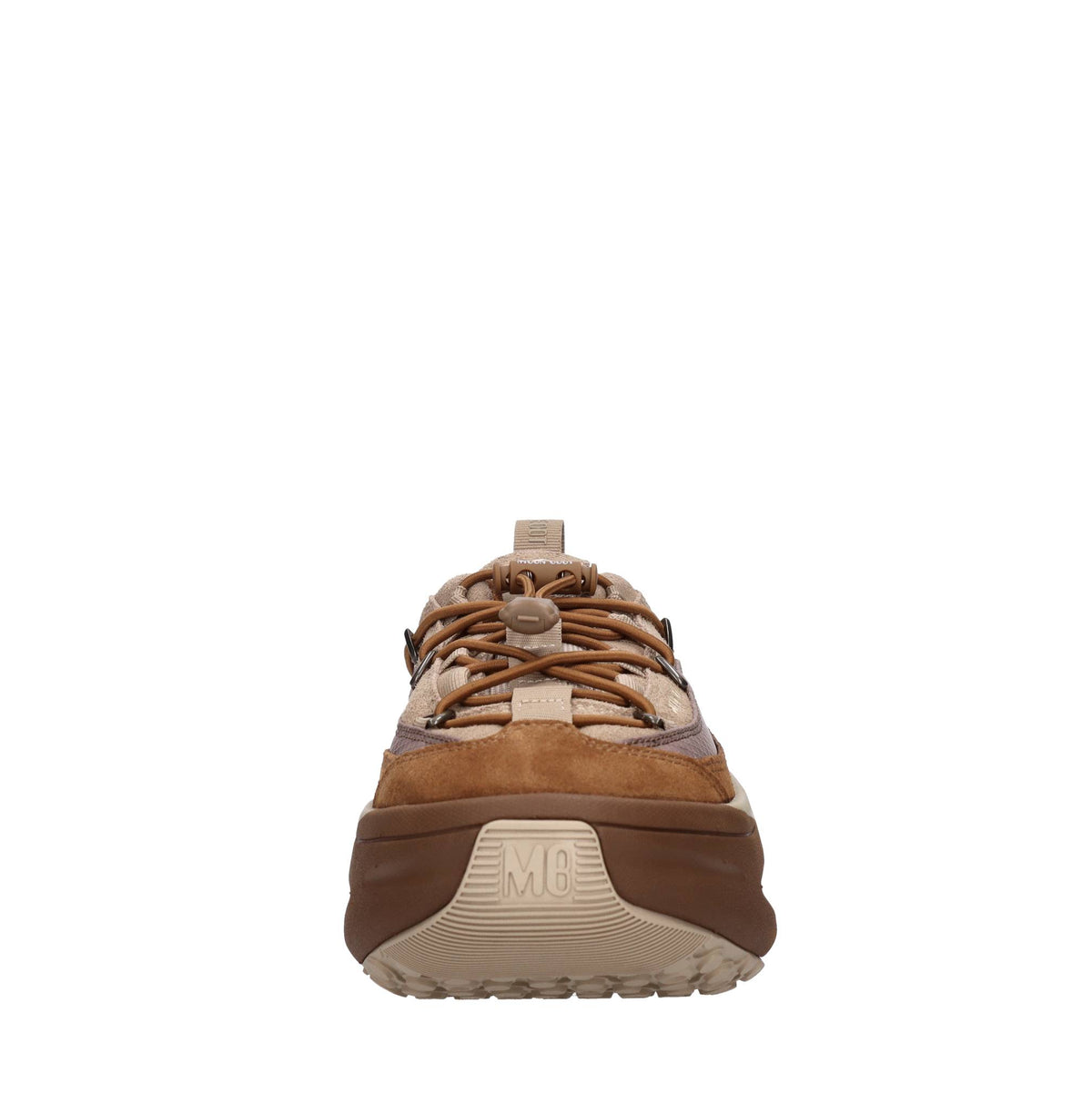Sneakers in camoscio e tessuto 