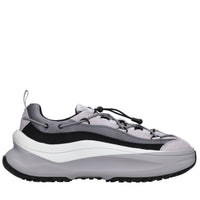Sneakers in camoscio e tessuto 