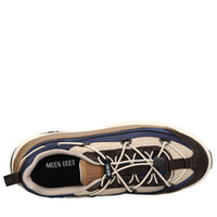 Sneakers in camoscio,pelle e tessuto 