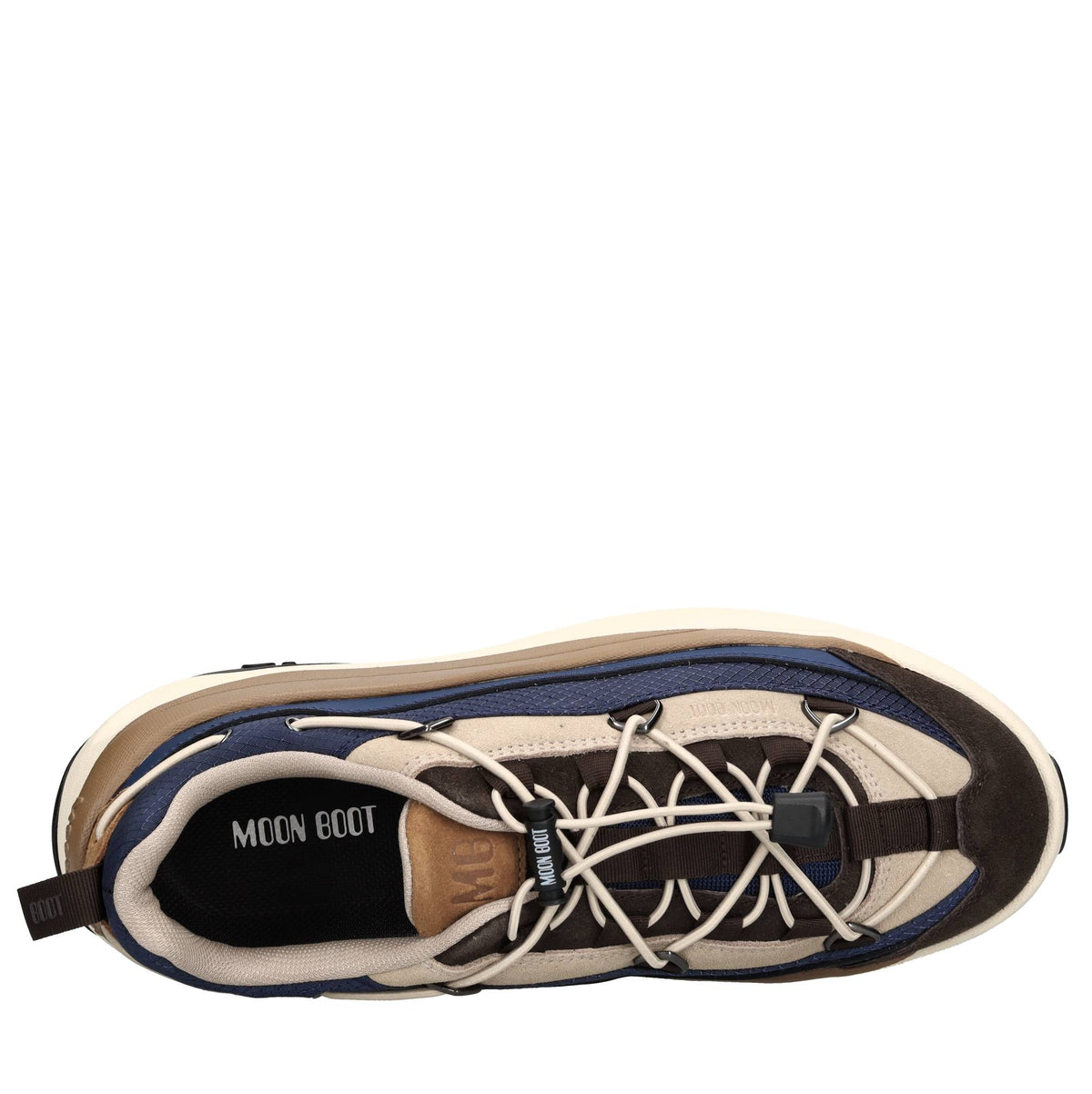 Sneakers in camoscio,pelle e tessuto 