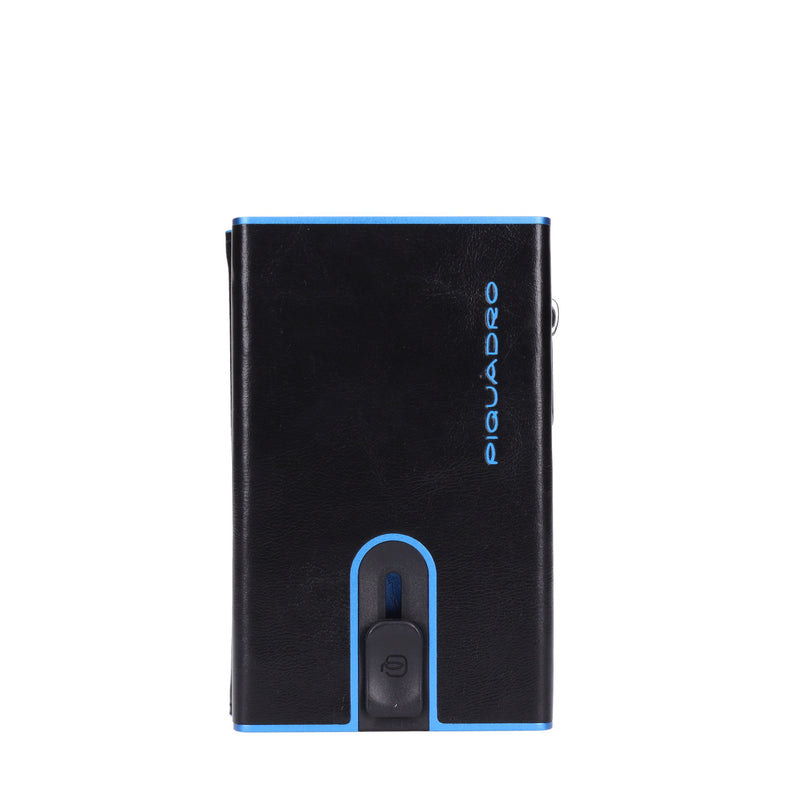 Portafoglio e porta carte di credito in pelle 