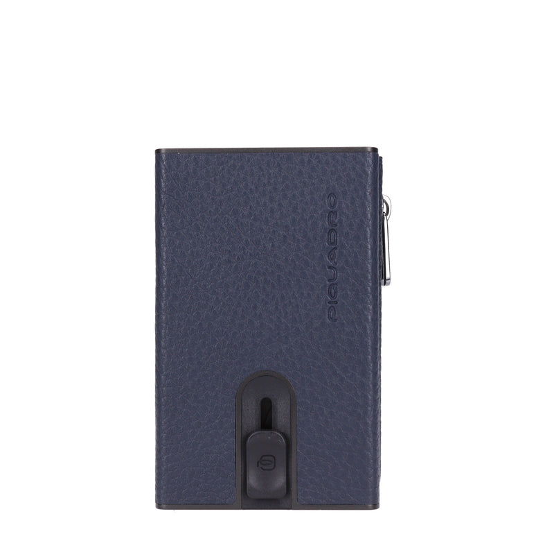 Portafoglio e porta carte di credito in pelle 