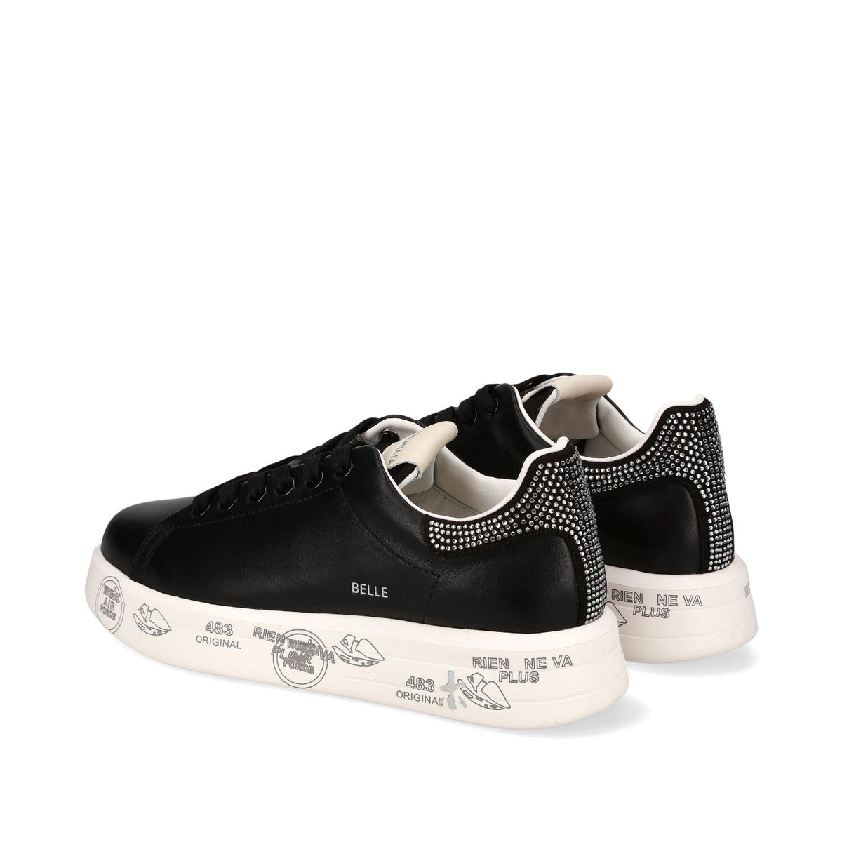 Sneakers Belle Var 7810 in pelle, ecopelle e tessuto<BR/> 