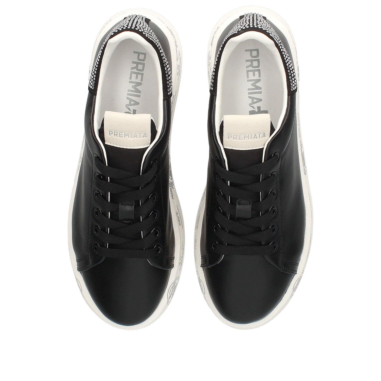 Sneakers Belle Var 7810 in pelle, ecopelle e tessuto<BR/> 