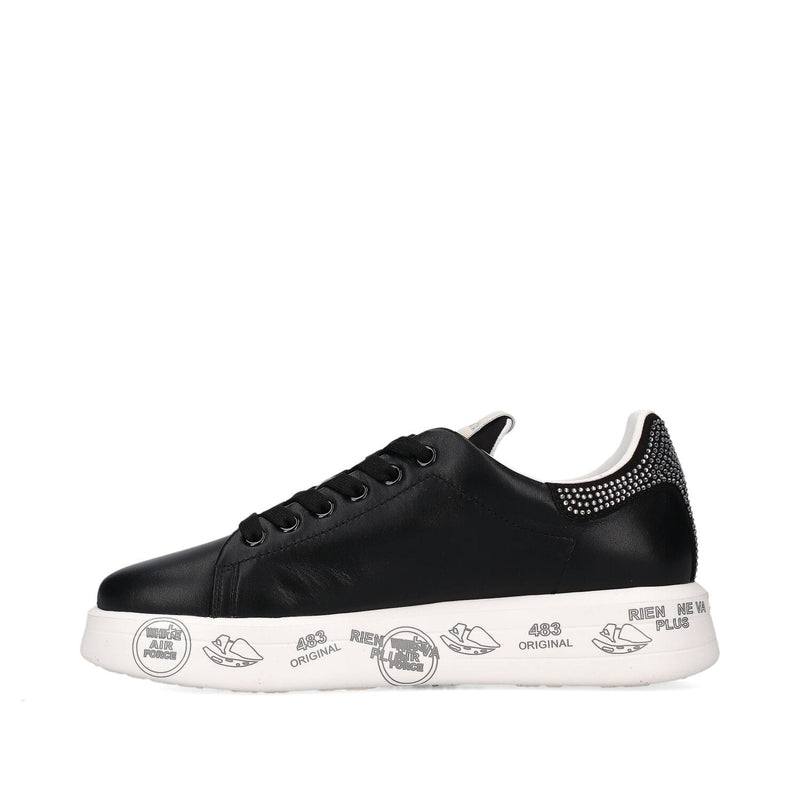 Sneakers Belle Var 7810 in pelle, ecopelle e tessuto<BR/> 