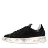 PREMIATA Sneakers in pelle tessuto e strass