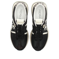 Sneakers Cassie Var 7681 in pelle, ecopelle e tessuto 