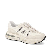Sneakers Cassie Var 7682 in pelle, ecopelle e tessuto 