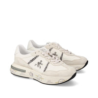 Sneakers Cassie Var 7682 in pelle, ecopelle e tessuto 