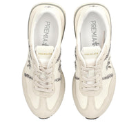 Sneakers Cassie Var 7682 in pelle, ecopelle e tessuto 
