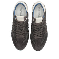 Sneakers in camoscio tessuto ed ecopelle 