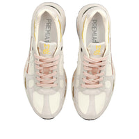 Sneakers in camoscio pelle e tessuto 