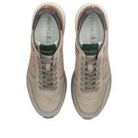 Sneakers in camoscio ecopelle e tessuto 
