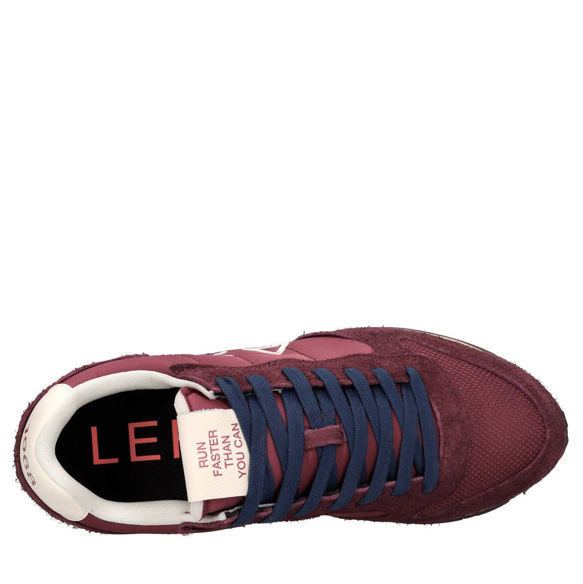 Sneakers in camoscio e tessuto 