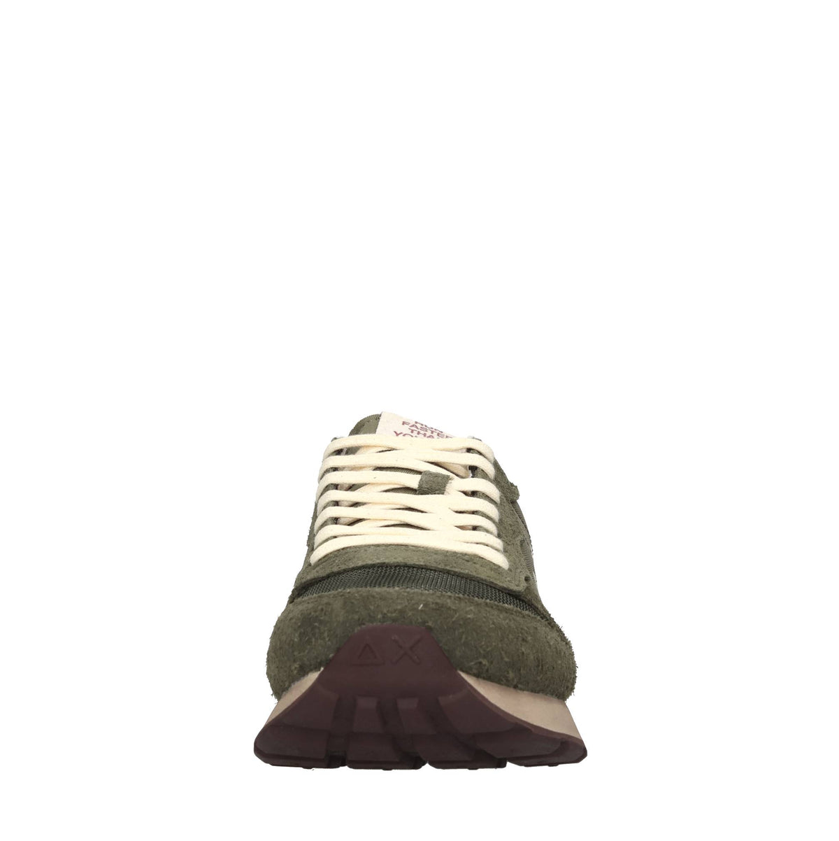 Sneakers in camoscio e tessuto 