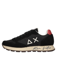 Sneakers in camoscio e tessuto 