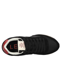 Sneakers in camoscio e tessuto 