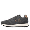 SUN68 Suede and fabric sneakers