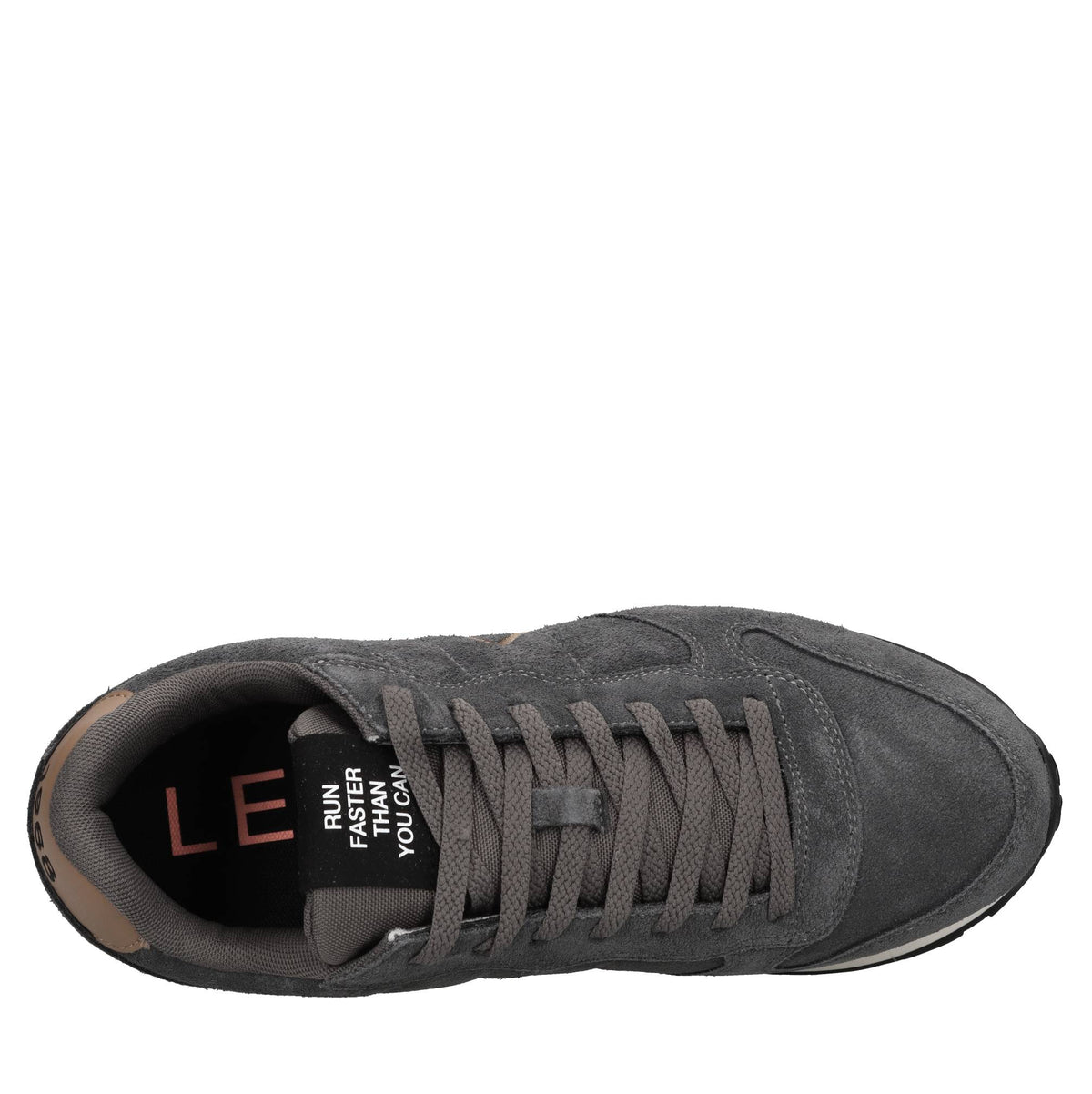 Sneakers in camoscio e tessuto 
