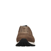 Sneakers in camoscio e tessuto 