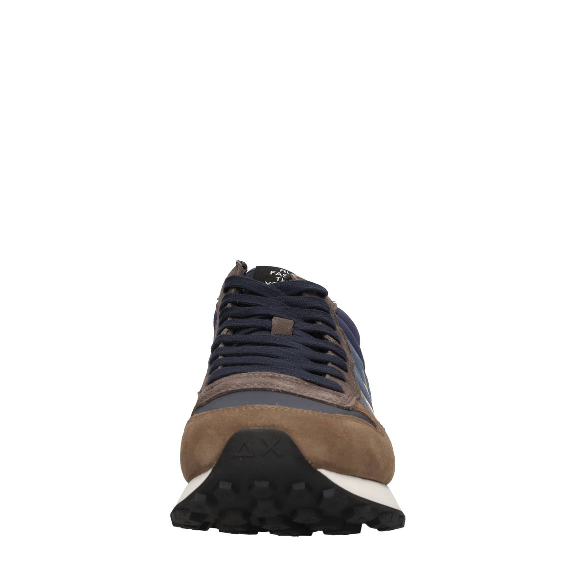 Sneakers in camoscio e tessuto 