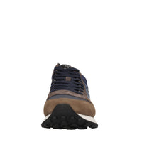 Sneakers in camoscio e tessuto 