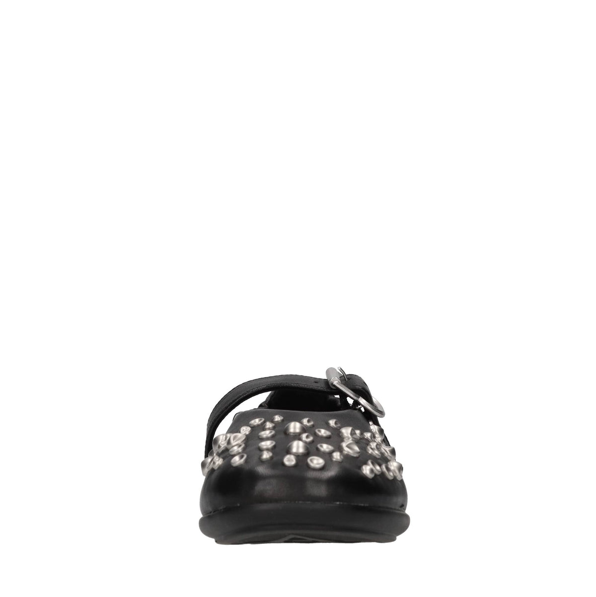 Ballerine in pelle con borchie 