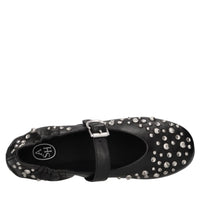 Ballerine in pelle con borchie 