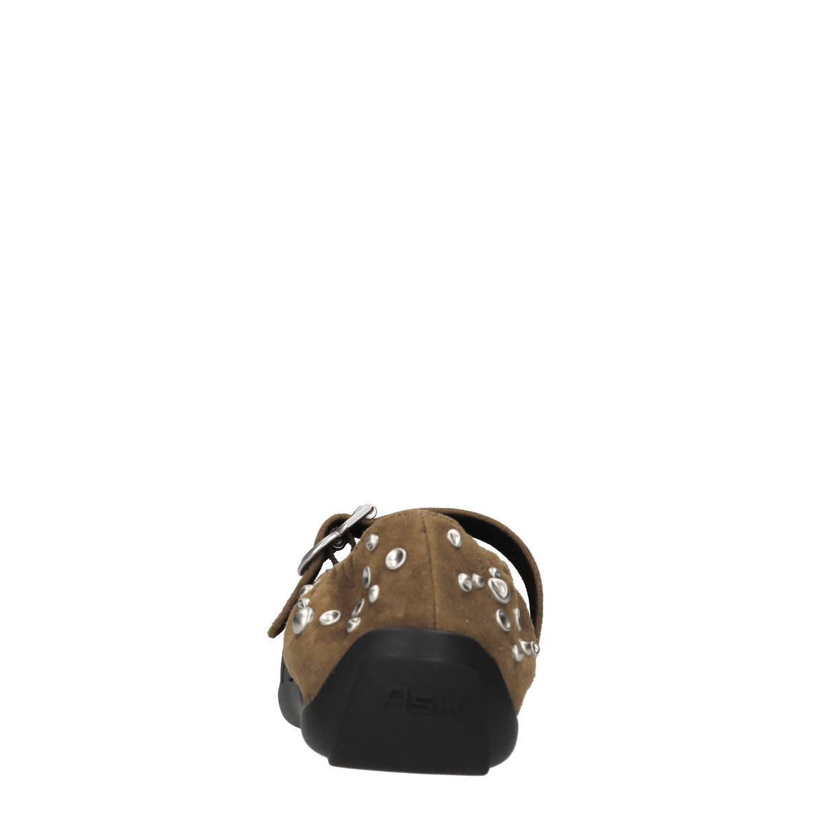 Ballerine in camoscio con borchie 