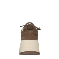 Sneakers in camoscio e tessuto 