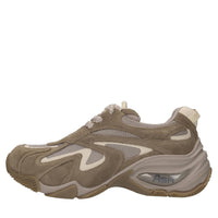 Sneakers in camoscio e tessuto 